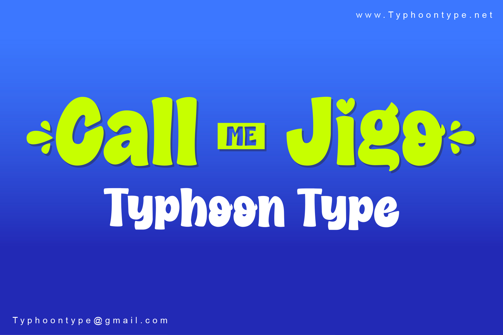 Call me Jigo font