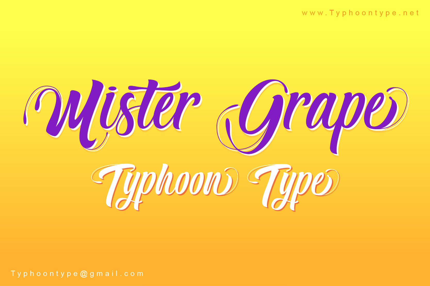 Mister Grape font